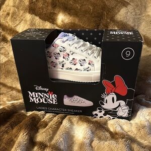 Disney White Minnie Mouse Sneakers